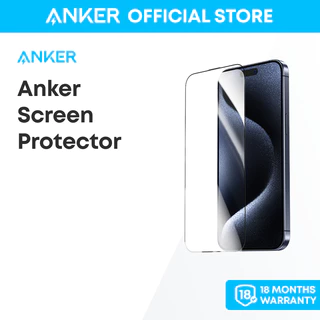 Anker Screen Protector for iPhone 15 Pro Max iPhone 15 Plus with Installation Frame Case Friendly Tempered Glass Film