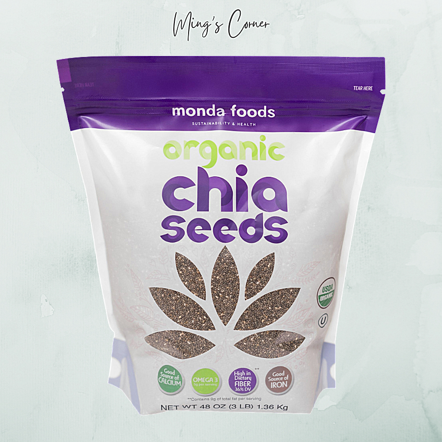 Hạt CHIA Mỹ Organic MONDA FOODS 1.36kg | Hạt Sạch Chuẩn US | Shopee ...