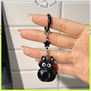 Móc Treo Mèo Đen Vô Tri Ngáo Ngáo Dễ Thương - Cute Quà Tặng - keychan