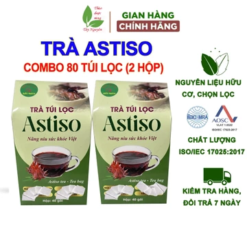 80 gói trà túi lọc atiso Bảo Khang, hoa astiso, actiso, trà atiso thơm ngon, trà thảo mộc tự nhiên