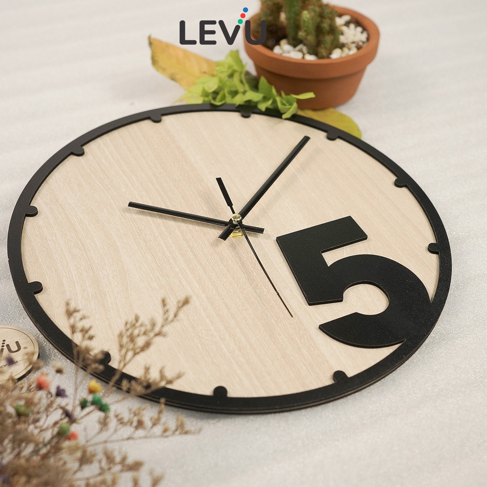 Đồng hồ gỗ Handmade treo tường Decor trang trí SB021
