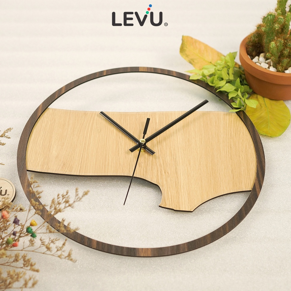 Đồng hồ trang trí treo tường thiết kế tối giản phong cách Nhật Bản