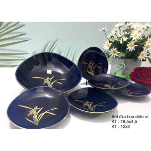 Set đĩa Gốm Nhật cao cấp/Gốm Nhật 2 hand
