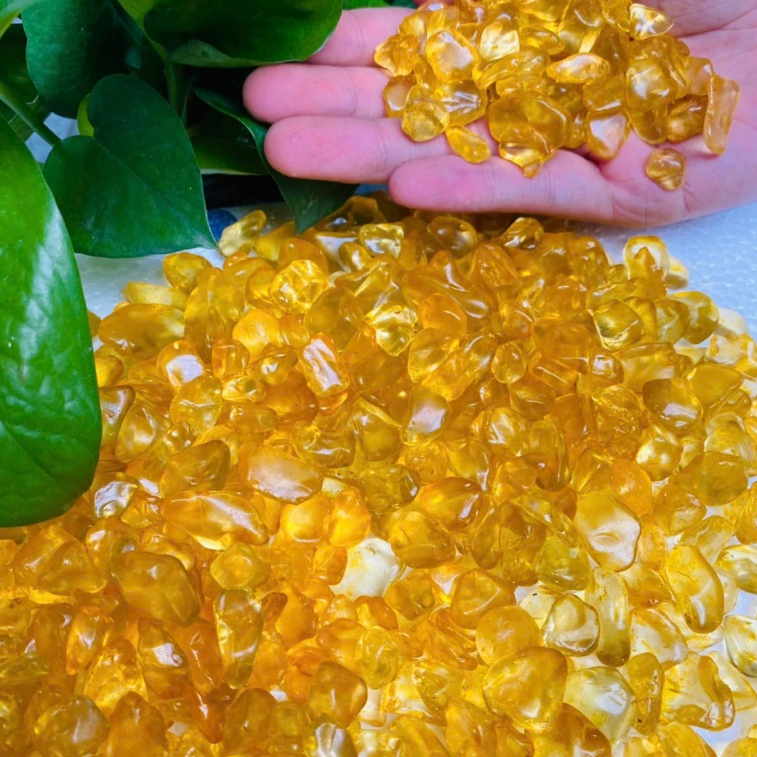 Set Đá Thạch Anh cho (MỆNH KIM) - Đá Mắt Hổ, Thạch Anh Trắng tự nhiên, Thạch Anh Vàng vụn - May mắn