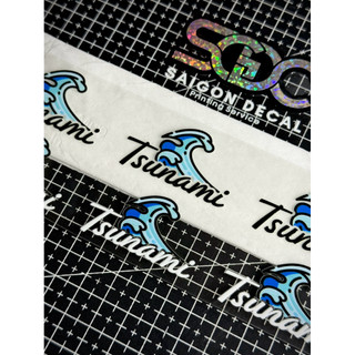Tem Sticker DTF Cơn Sóng Tsunami Japan, Tsunami Wave Japan 2025 - 2 Màu Sắc |SGDC - 1 Cái|