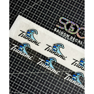Tem Sticker DTF Cơn Sóng Tsunami Japan, Tsunami Wave Japan 2025 - 2 Màu Sắc |SGDC - 1 Cái|