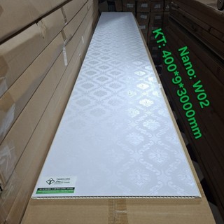 Tấm nhựa ốp tường Nano giả gỗ (Dài 95cm rông 40cm) có nhận thi công lam sóng
