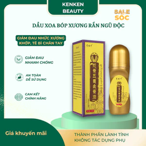 Dầu Lăn Xoa Bóp Xương Rắn Ngũ Độc Giảm Đau Nhức Xương,Làm Dịu Cơn Đau,Giảm Tê Nhức Xương-Thanh Lăn Giảm Đau Nhức 50ML