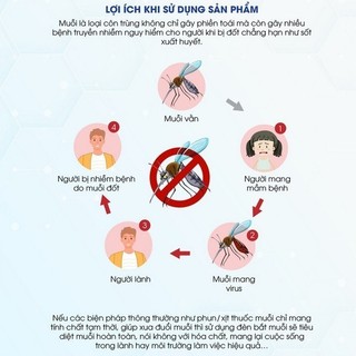 Đèn bắt muỗi Rạng Đông công suất 5W không gây tiếng ồn, không tạo mùi khét, tiện lợi dễ sử dụng