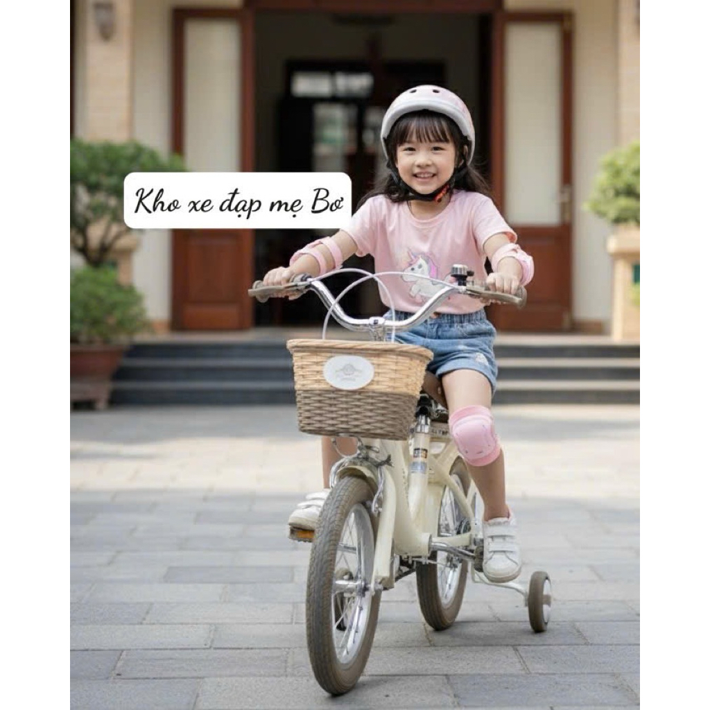 Xe đạp mini, xe đạp cho bé gái Xaming 1 KHUNG full size 12_20 hàng cao cấp