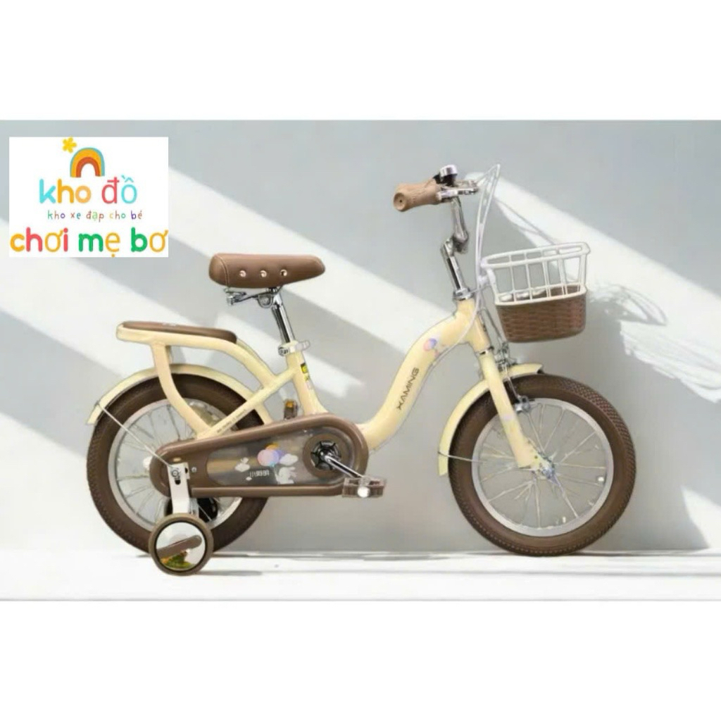 Xe đạp mini, xe đạp cho bé gái Xaming 1 KHUNG full size 12_20 hàng cao cấp