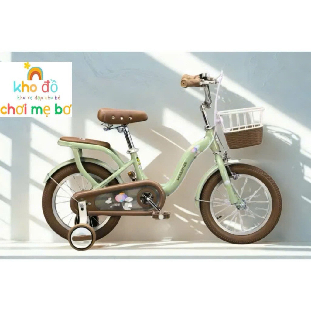 Xe đạp mini, xe đạp cho bé gái Xaming 1 KHUNG full size 12_20 hàng cao cấp