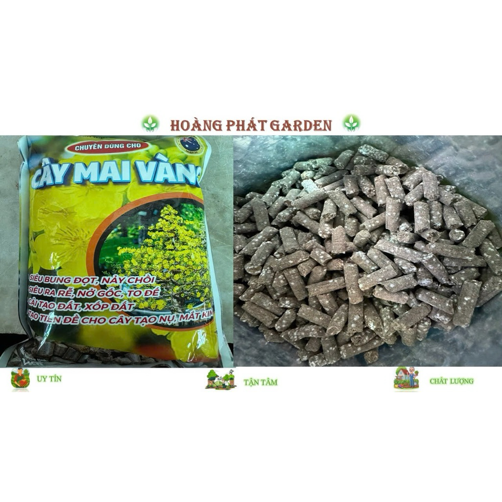 Phân bón hữu cơ viên nén cho Cây Mai Vàng, cải tạo đất cung cấp chất ...