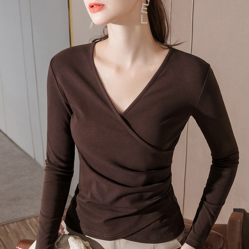 Áo thun tay dài form vừa, thắt nơ eo chất thun cotton 4 chiều co giãn, mềm mát - MT Classic