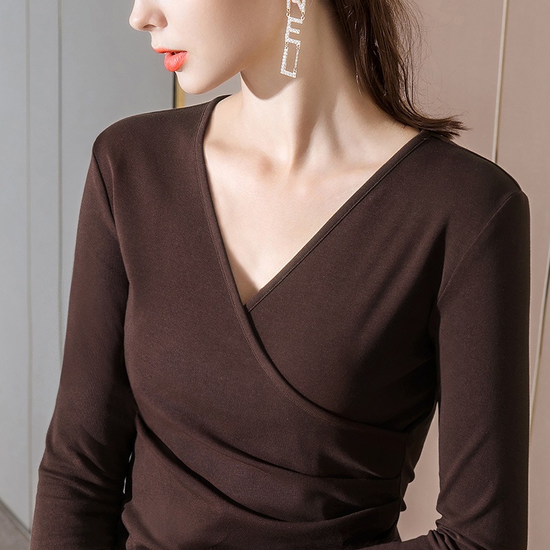 Áo thun tay dài form vừa, thắt nơ eo chất thun cotton 4 chiều co giãn, mềm mát - MT Classic