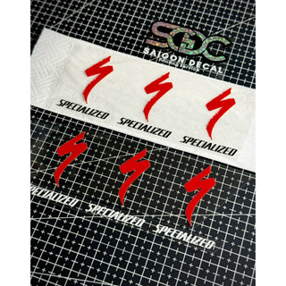 Tem Sticker DTF Specialized Dán Trang Trí Được Nhiều Vị Trí Khác - 2 Màu Sắc |SGDC - 1 Cái|