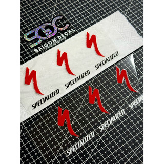 Tem Sticker DTF Specialized Dán Trang Trí Được Nhiều Vị Trí Khác - 2 Màu Sắc |SGDC - 1 Cái|