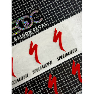 Tem Sticker DTF Specialized Dán Trang Trí Được Nhiều Vị Trí Khác - 2 Màu Sắc |SGDC - 1 Cái|