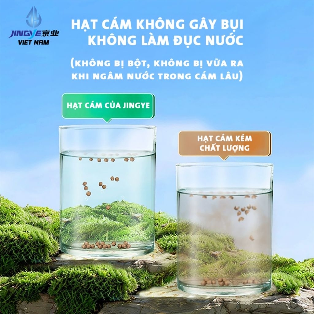 [Hạt Chìm] Cám JINGYE - Thức Ăn Cao Cấp Cho Cá Vàng Goldfish Ranchu Oranda . Đạm Cao Cá Lên Màu Đẹp