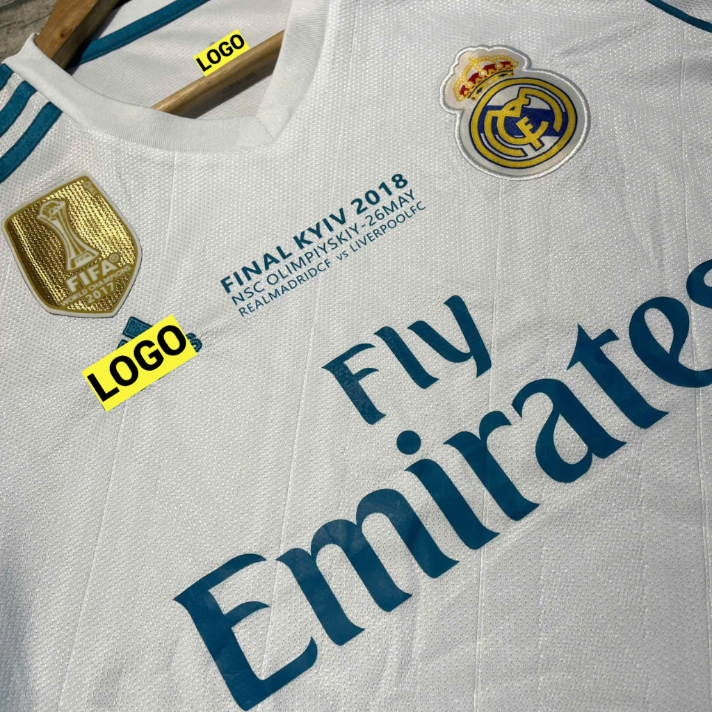 QUẦN ÁO BÓNG ĐÁ CLB REAL MADRID 2017 Dài Tay -VẢI GAI THÁI SIÊU CẤP - QUYNH HOA FOOTBALL