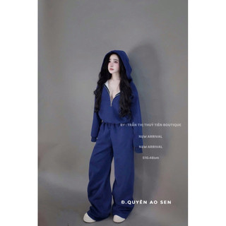 SET NỈ ÁO KHOÁ MŨ MIX QUẦN ỐNG XUÔNG BASIC HOT