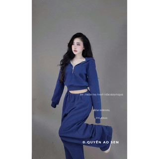 SET NỈ ÁO KHOÁ MŨ MIX QUẦN ỐNG XUÔNG BASIC HOT
