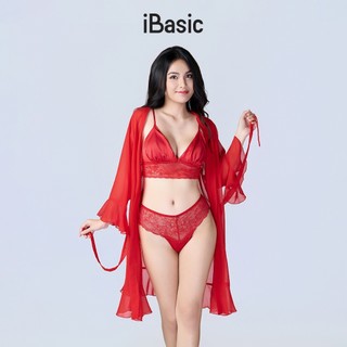 [SEASON OF LOVE] Quần lót Quần chip lọt khe hở mông ren xuyên thấu iBasic nóng bỏng gợi cảm màu đỏ PANW199