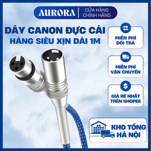 Dây Canon XLR Đực Cái Aurora Harmony - Kết Nối Micro, Mixer, Amply, Soundcard - Dài 1m