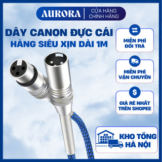 Dây Canon XLR Đực Cái Aurora Harmony - Kết Nối Micro, Mixer, Amply, Soundcard - Dài 1m