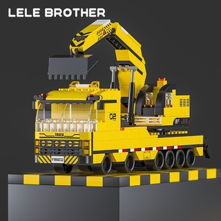 [Chính Hãng] Đồ Chơi Mô Hình Lắp Ráp Xe Cần Cẩu 6in1 1000 PCS Chính Hãng LELE BROTHER, Mô Hình Lắp Ghép Quà Cho Bé