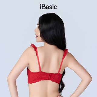 [SEASON OF LOVE] Áo ngực Áo lót Áo Bra ren mỏng có gọng màu đỏ iBasic BRAW173