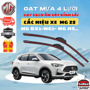 Gạt Mưa Ô Tô DÒNG XE MG ZS , MG5, MG Hs ... 4 Lưỡi Gạt Silicon Ôm Sát Kính Lái Gạt Sạch Êm. 4L