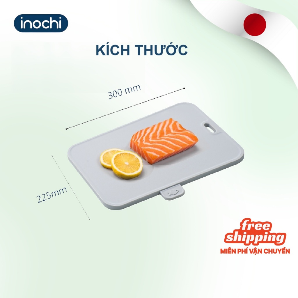 BỘ 2 THỚT nhựa kháng khuẩn YOKO Inochi dễ vệ sinh lau chùi, đa dạng màu sắc