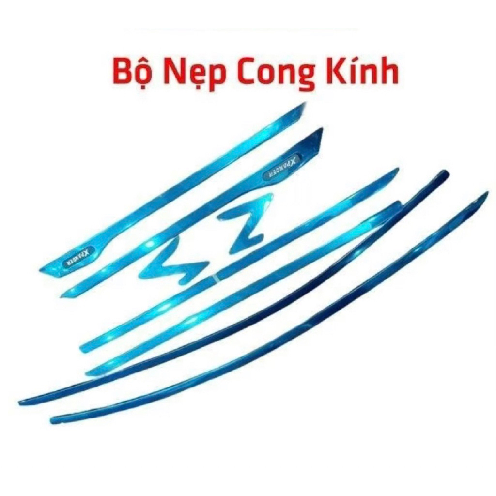 Nẹp chân kính và cong kính xe Xpander 2018-2026 inox sáng bóng hàng cao cấp