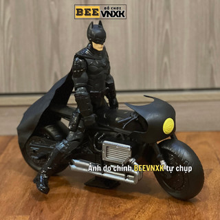 Đồ chơi BATMAN Xe máy và Mô hình người Dơi áo choàng vải cao 30cm, nobox có xước - BEE VNXK