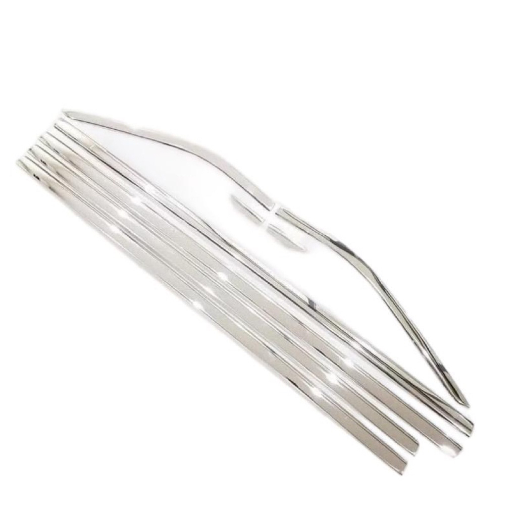 Nẹp chân kính và cong kính xe Xpander 2018-2026 inox sáng bóng hàng cao cấp