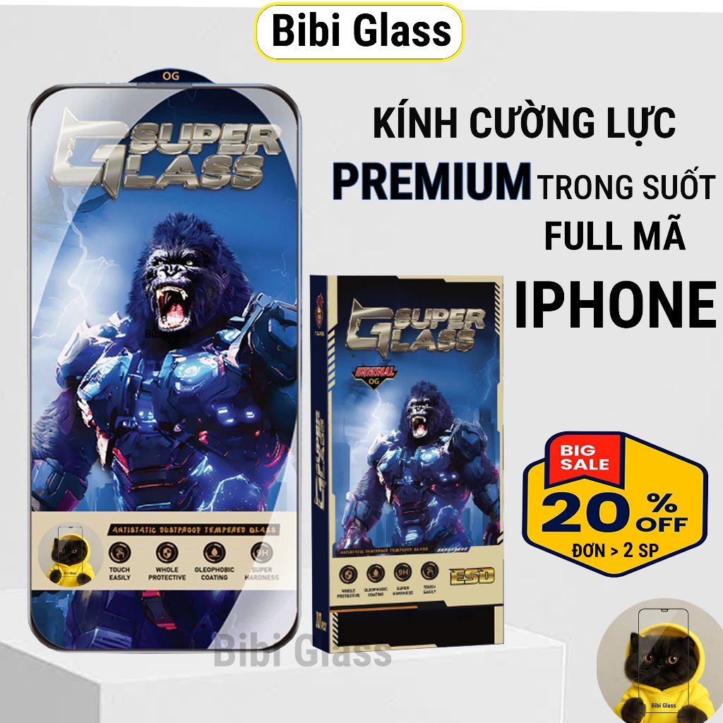 Kính cường lực iphone 17 16 15 14 13 12 11 x xs xsmax xr pro max promax air plus cao cấp