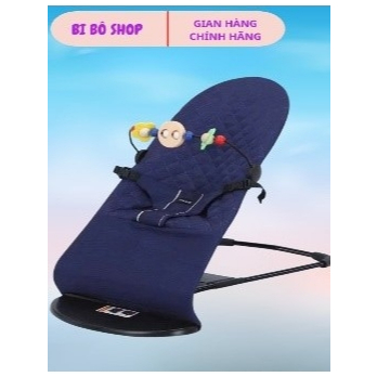 Ghế rung nhún, bập bênh cho bé sơ sinh/ Đệm vải cotton, khung thép chắc chắn Bi Bô Shop!