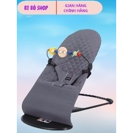 Ghế rung nhún, bập bênh cho bé sơ sinh/ Đệm vải cotton, khung thép chắc chắn Bi Bô Shop!