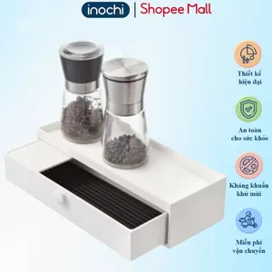 Hộp đựng đũa nằm Inochi thiết kế ngăn kín. Ống đựng đũa muỗng bàn ăn có ngăn kéo sạch gọn sang trọng