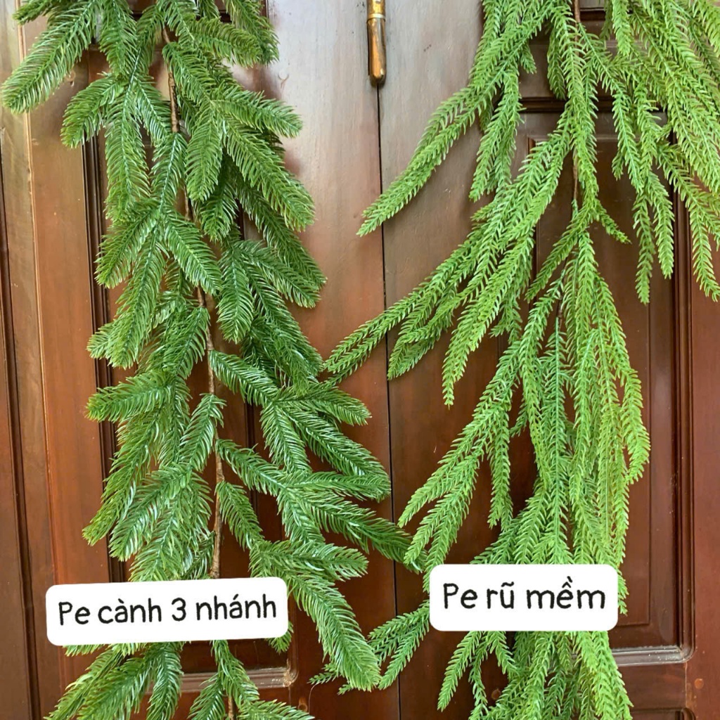 DÂY THÔNG TRANG TRÍ NOEL GIÁNG SINH DÀI 1M8 PE Dây thông mềm - CHƯA TRANG TRÍ
