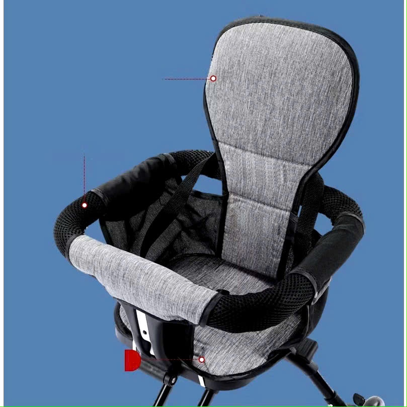 Xe đẩy gấp gọn, xe đẩy du lịch cho bé/Xe đẩy hai chiều, quai xốp có khóa bánh an toàn BI BÔ SHOP
