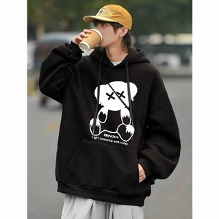 [FREESHIP 20K] Áo khoác nam in hình hạo tiết thỏ tai dài phối chữ in phong cách, áo hoodie có nón C1