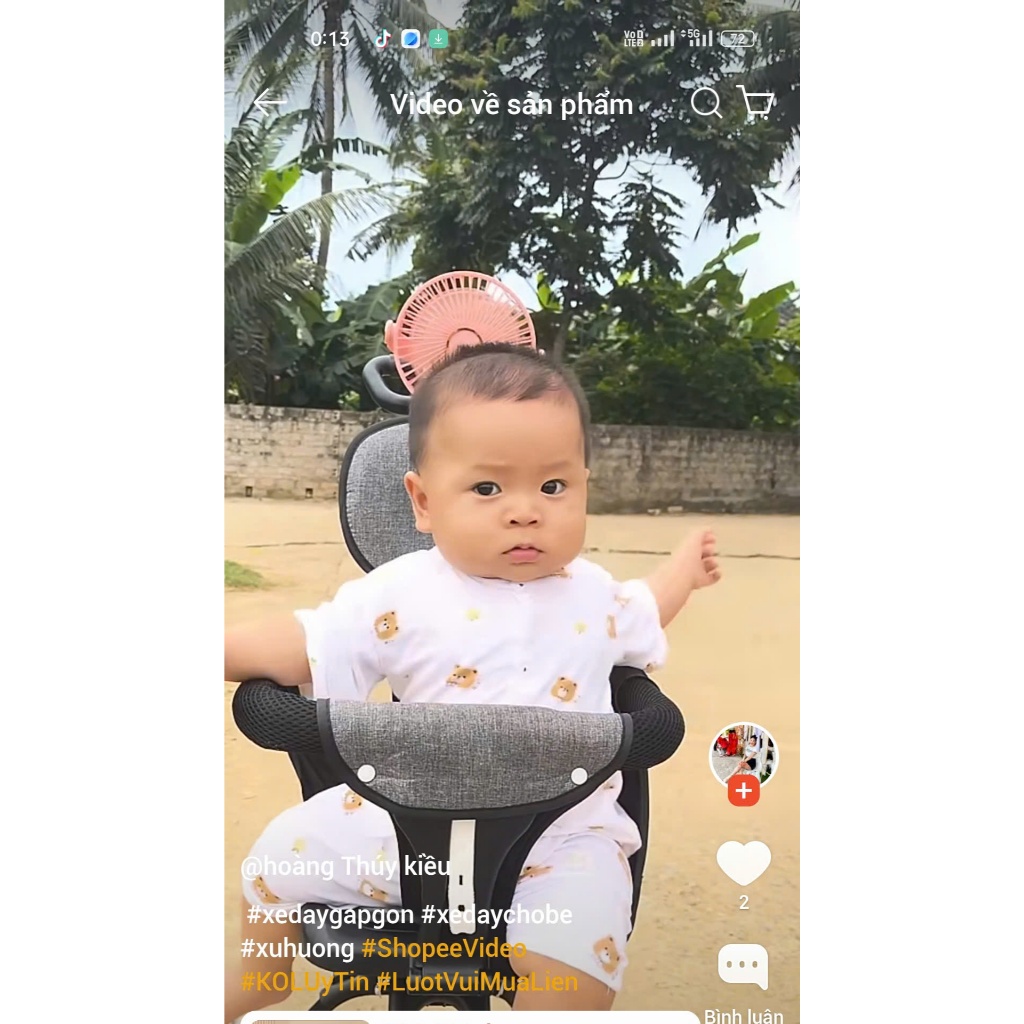 Xe đẩy gấp gọn, xe đẩy du lịch cho bé/ Xe đẩy hai chiều, quai sốp có khóa bánh an toàn BI BÔ SHOP