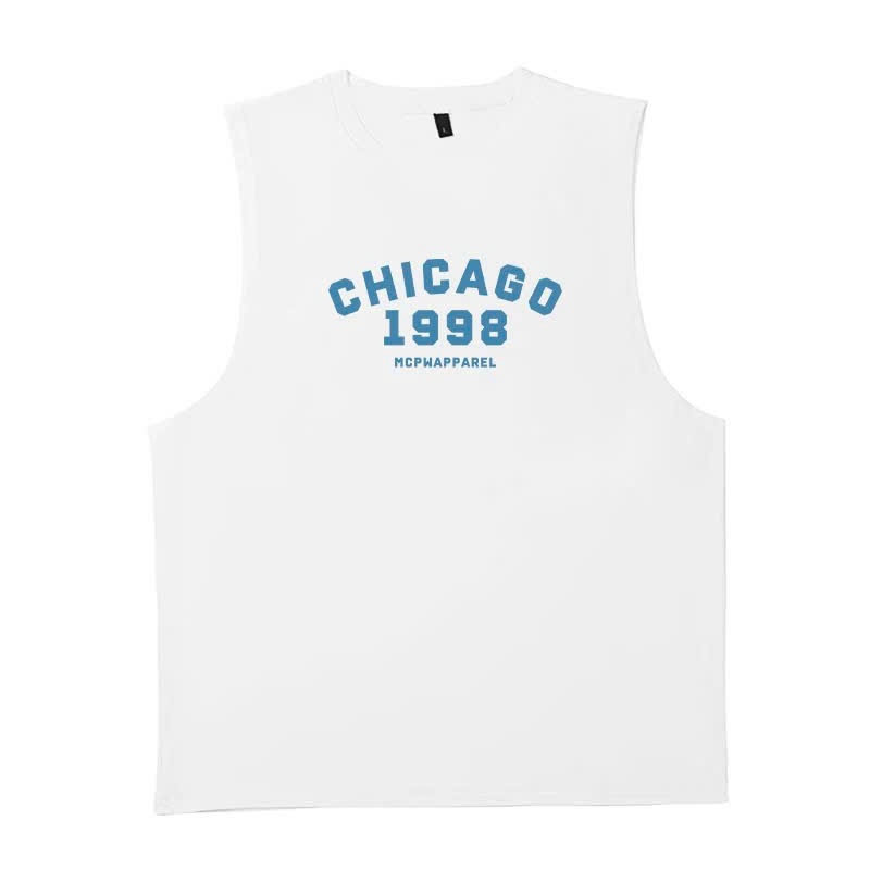 Áo thun Tanktop Cổ tròn CHICAGO 1998 Localbrand ICVCVNI Unisex