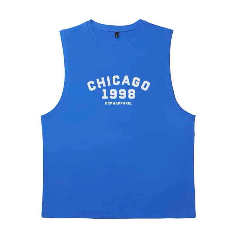 Áo thun Tanktop Cổ tròn CHICAGO 1998 Localbrand ICVCVNI Unisex
