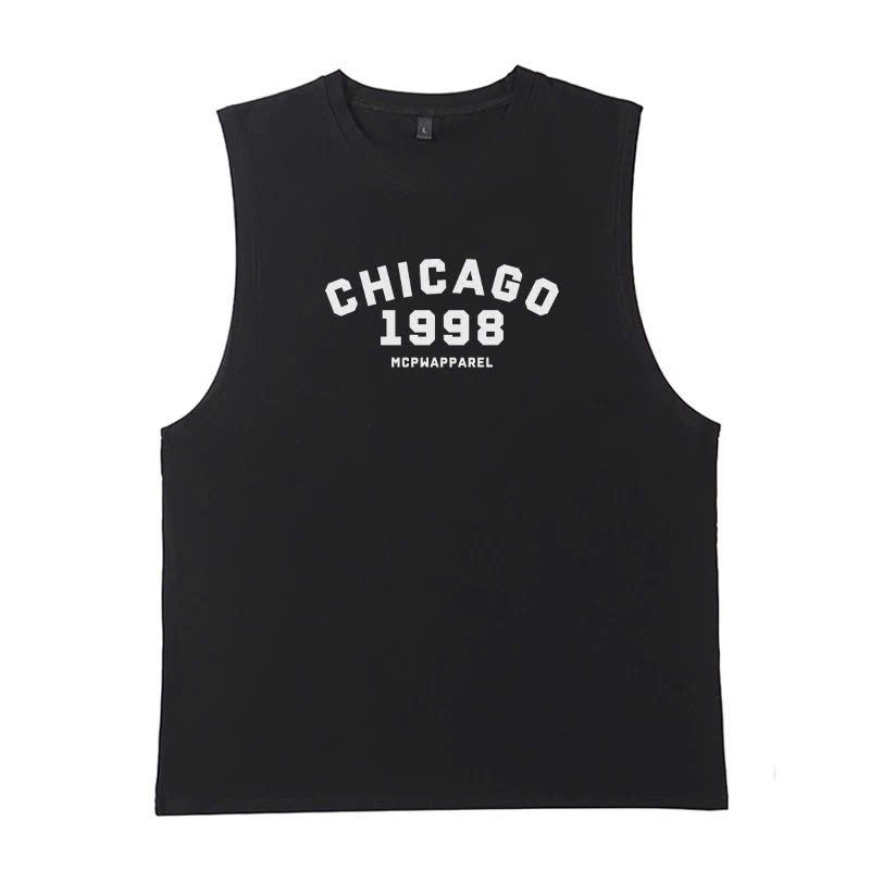 Áo thun Tanktop Cổ tròn CHICAGO 1998 Localbrand ICVCVNI Unisex