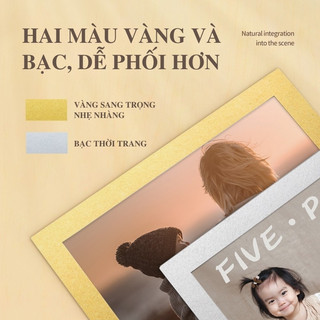 Khung Ảnh Trong Suốt Gắn Nam Châm – Khung Tranh Từ Tính Siêu Chắc, Không Khoan Đục, Kẹp Ảnh Bền Đẹp
