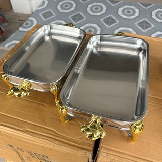 Khay Hấp Chữ Nhật Inox 304 Cao Cấp – Bền Đẹp Không Gỉ – Hấp Cá Nguyên Con Dễ Dàng Dùng Được Bếp Ga/Bếp Từ