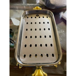 Khay Hấp Chữ Nhật Inox 304 Cao Cấp – Bền Đẹp Không Gỉ – Hấp Cá Nguyên Con Dễ Dàng Dùng Được Bếp Ga/Bếp Từ